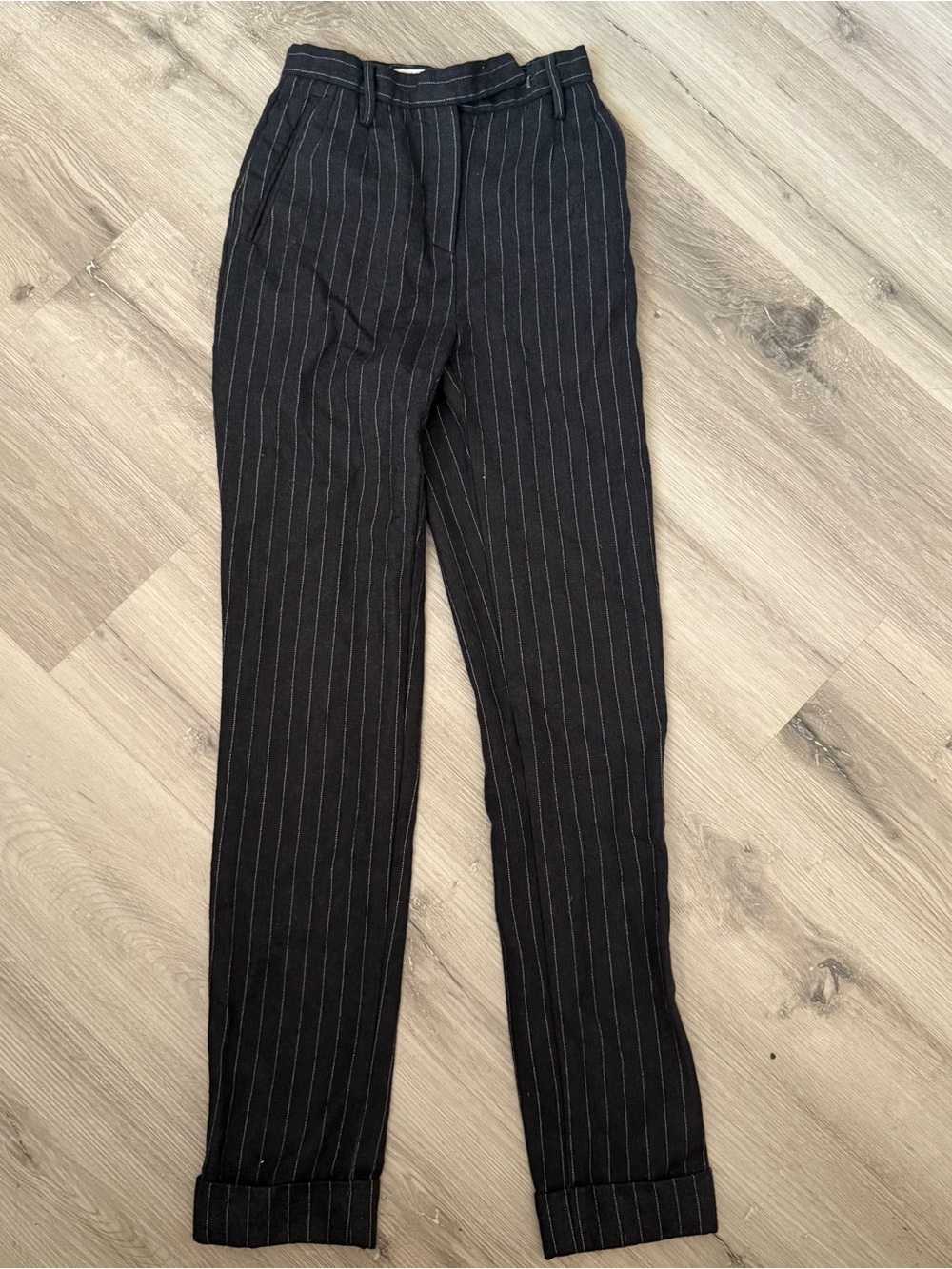 Dolce & Gabbana wool Black Pinstripe Trousers